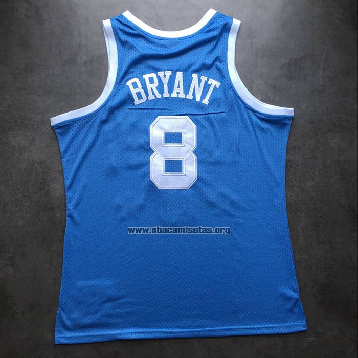 Camiseta Los Angeles Lakers Kobe Bryant NO 8 Mitchell & Ness 2004-05 Azul